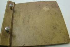Antique Little Wonder Record Album - Brown  (Early 1900s) Holds 10 records picture
