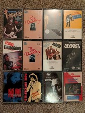 Blues Cassette Tape Lot Chuck Berry Muddy Waters Bo Diddley Jewel Case picture