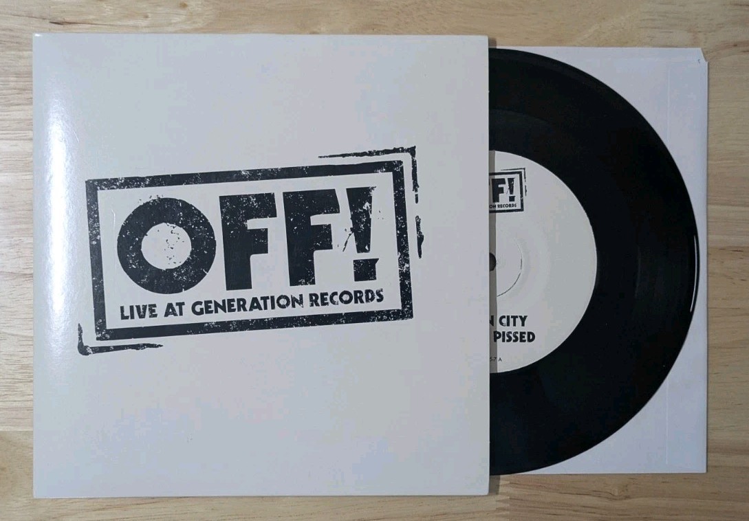 OFF Live At Generation Records Vinyl 7 Inch EP RSD 2011 Keith Morris Punk Rock