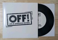 OFF Live At Generation Records Vinyl 7 Inch EP RSD 2011 Keith Morris Punk Rock picture