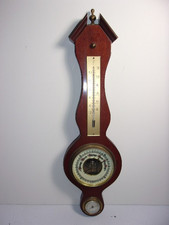 Vintage Banjo Thermometer   Barometer Hygrometer  WEATHER STATION picture