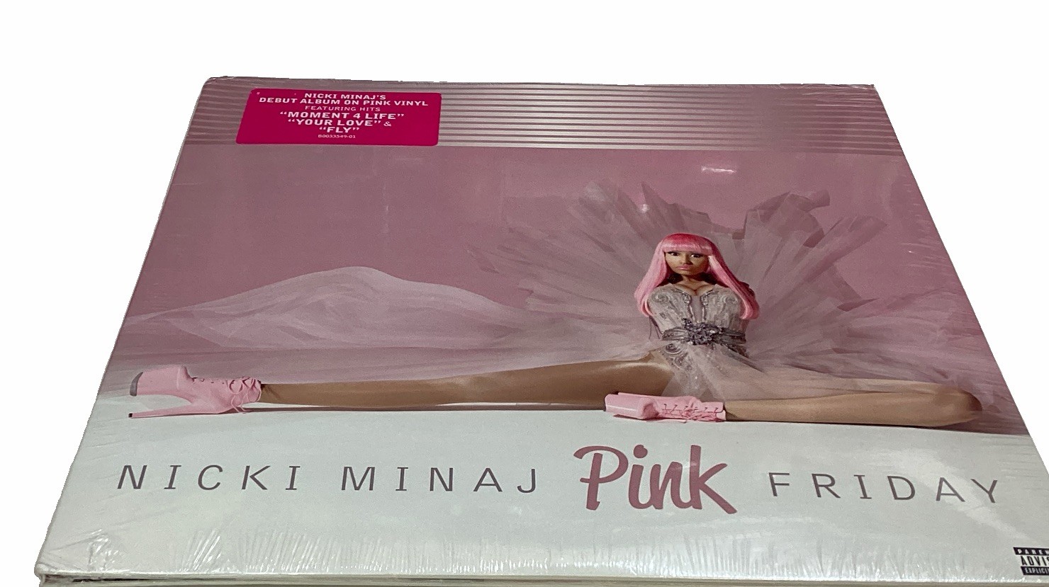 Nicki Minaj Pink Friday Sealed Pink Colored Vinyl Record LP Cardboard Sleeve
