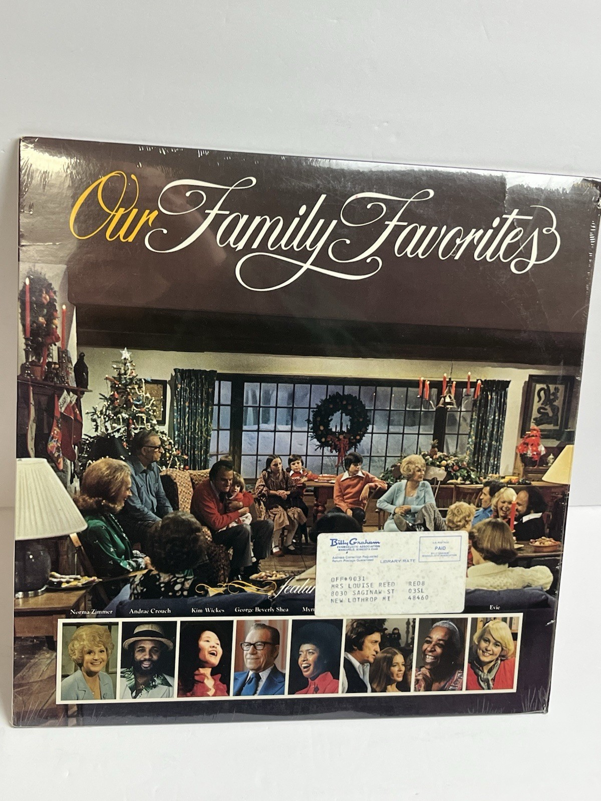 Vintage 1978 “Our Family Favorites” w/ Billy Graham LP SEALED Christian Gospel