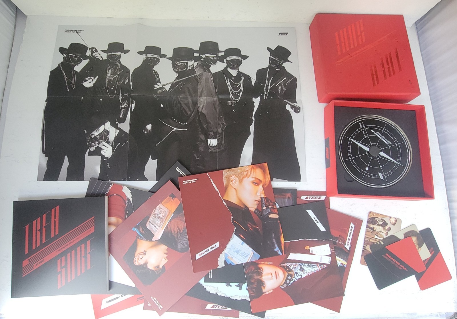 Treasure EP 2: Zero to One by Ateez (CD, 2019) & Photo Card K-Pop:  As Is Condit