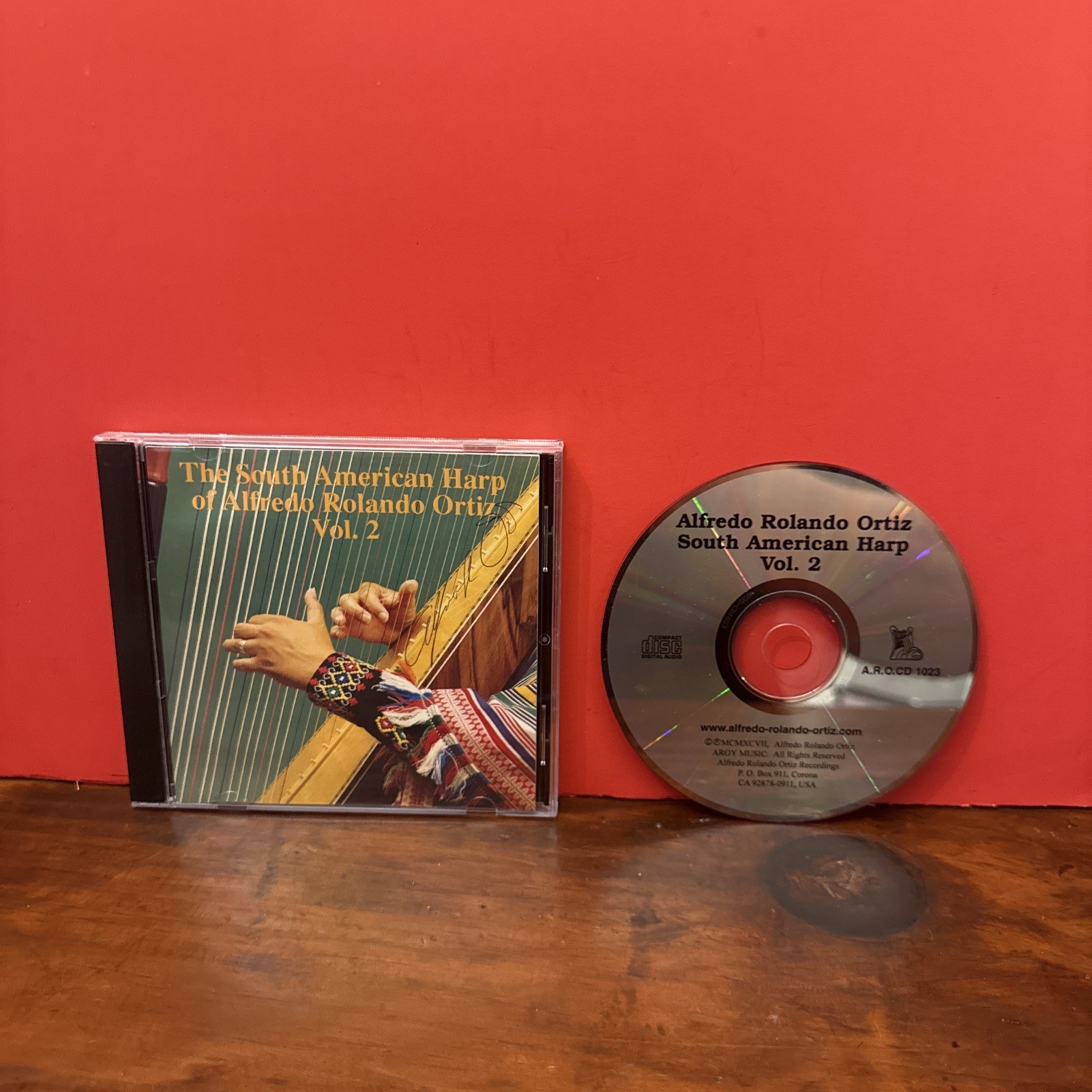 ALFREDO ROLANDO ORTIZ - The South American Harp Vol. 2 (CD 1992) Music CD
