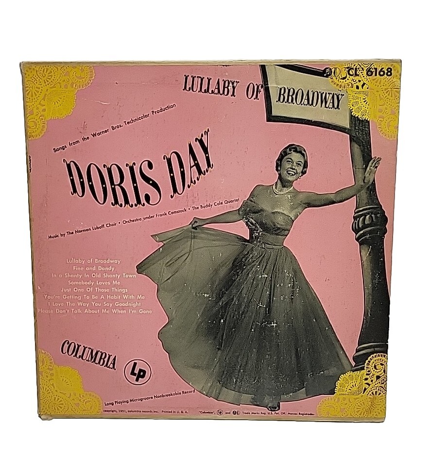 Vintage 1951 Doris Day \'Lullaby Of Broadway\' Vinyl CL 6168