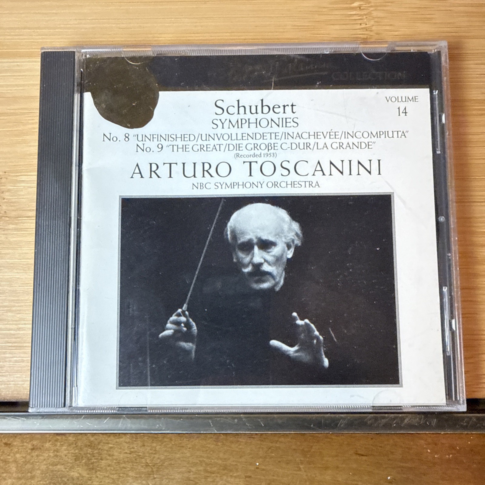 Arturo Toscanini Schubert Symphonies 8 & 9 CD 1990 Mono Remastered RCA Victor