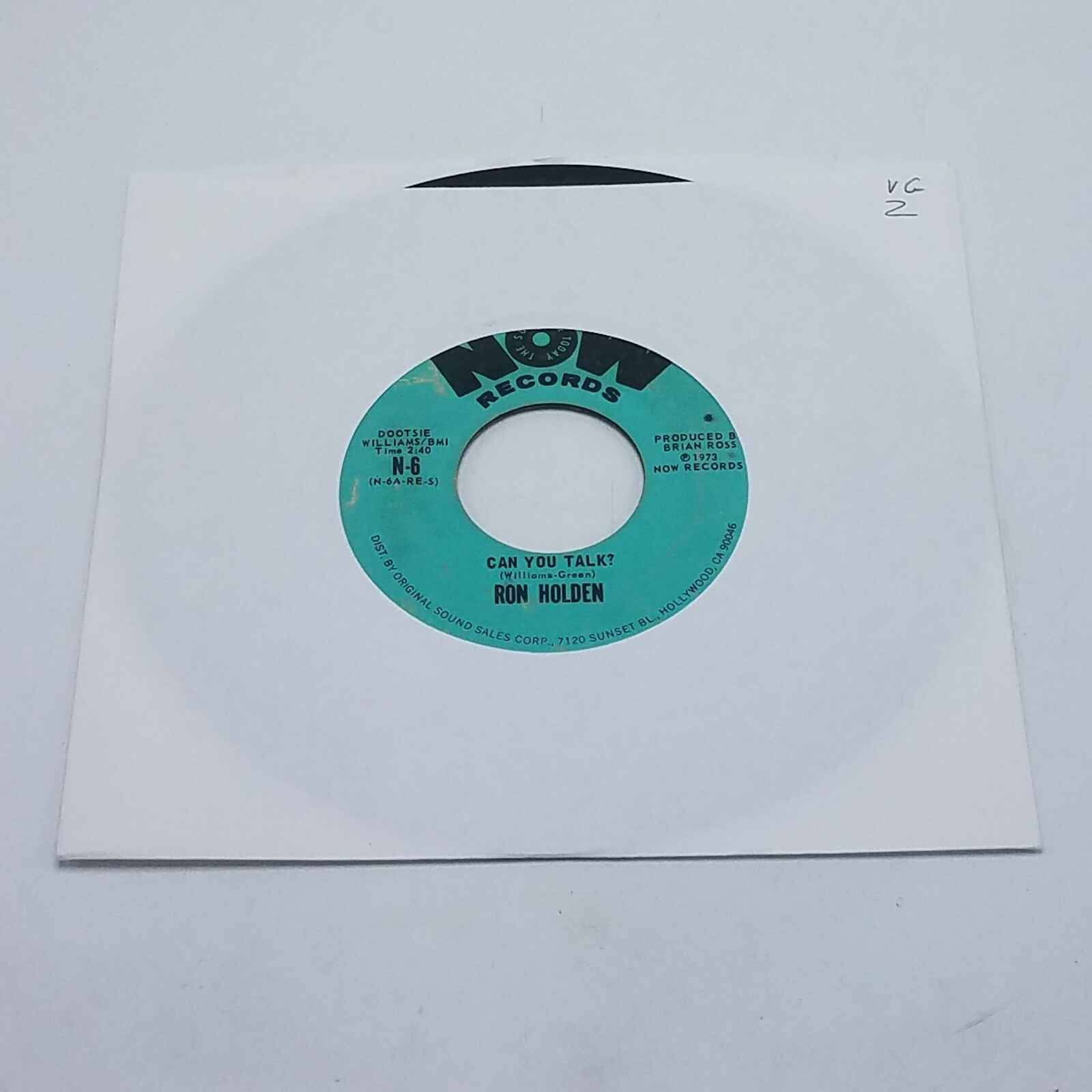 RON HOLDEN-I Need Ya & Can You Talk?-Rare Funk & Northern Soul 45-NOW VG+