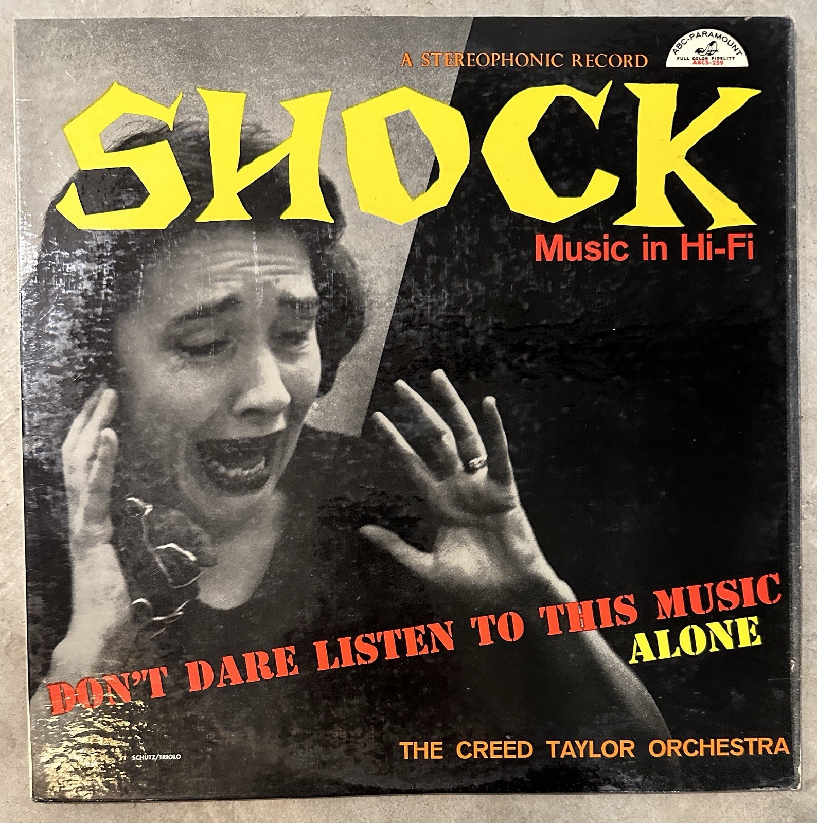CREED TAYLOR ORCHESTRA Shock LP ORIGINAL 1958 MONO EXCELLENT VINYL HORROR