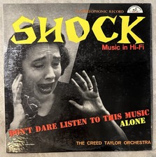 CREED TAYLOR ORCHESTRA Shock LP ORIGINAL 1958 MONO EXCELLENT VINYL HORROR picture