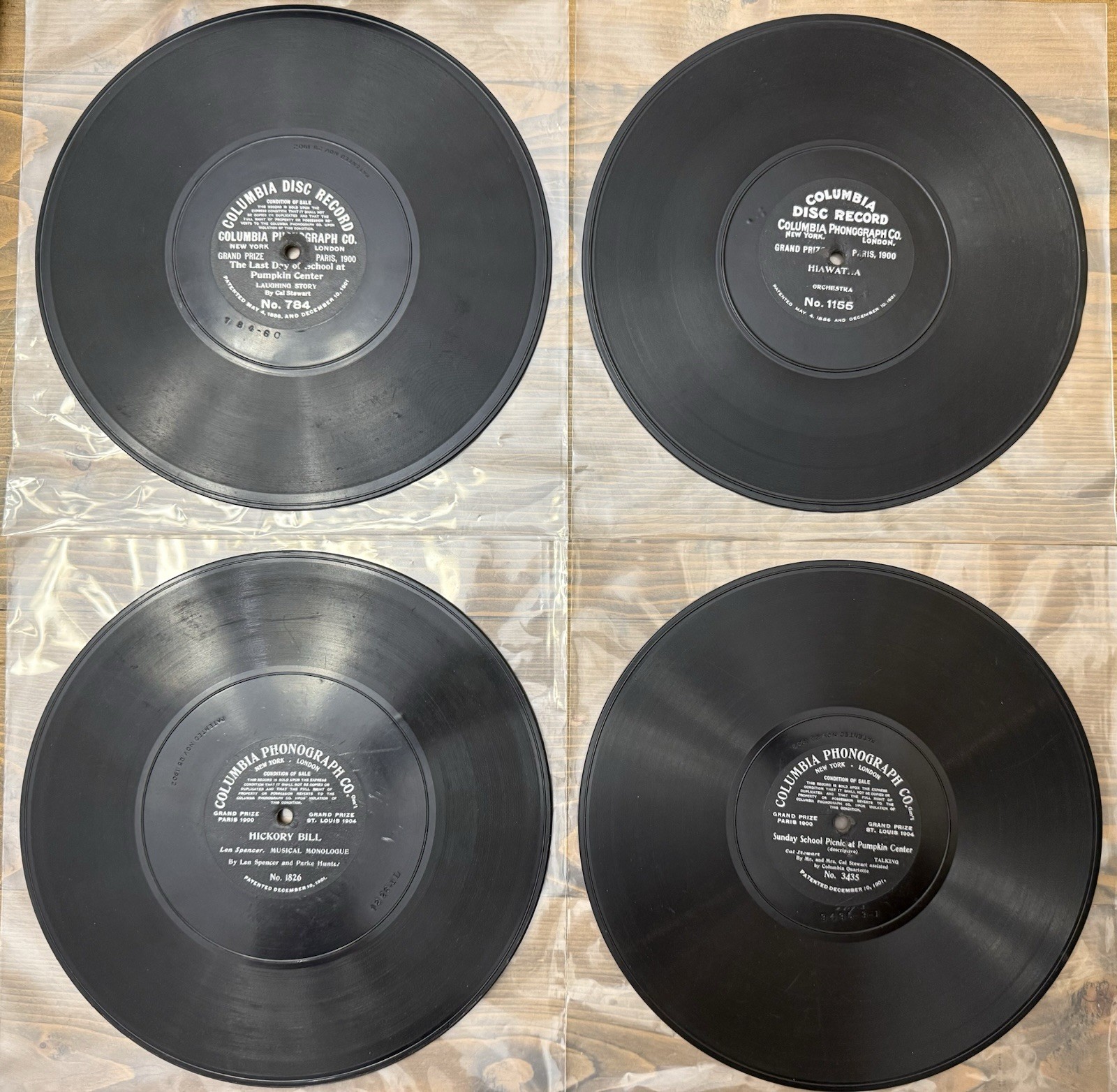 Vintage 78RPM Single Sided Record Lot
