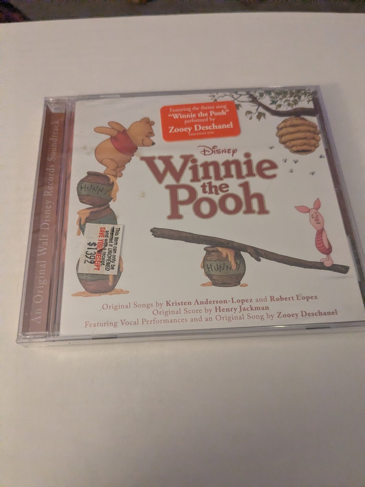 *SEALED* Disney Original Soundtrack Winnie the Pooh Promo Advance CD 2012