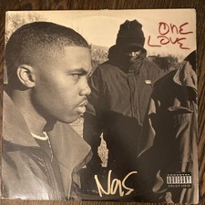 Nas One Love Vinyl 12” Orig Hip Hop Record VG picture