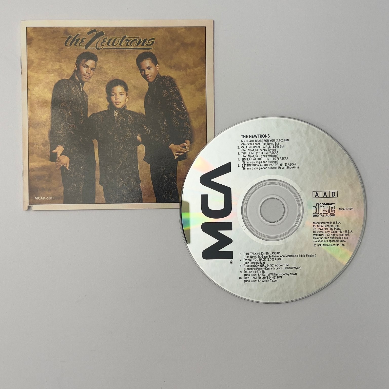 The Newtrons The Newtrons CD MCA Records 1990 R&B Soul CD & ARTWORK ONLY,NO CASE