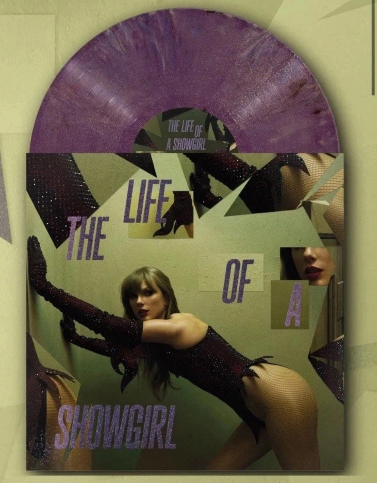 THE LIFE OF A SHOWGIRL: THE SHINY BUG ED VIOLET SHIMMER MARBLED VINYL In Hand