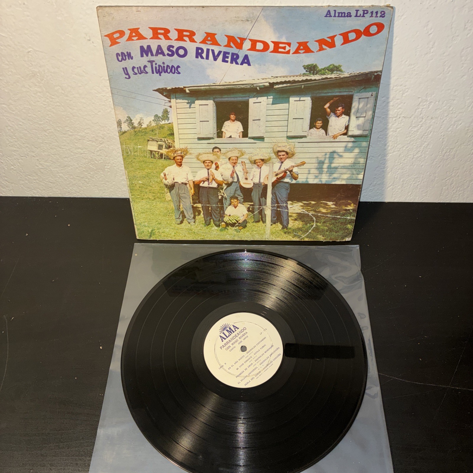 Very RARE Record LP “Parrandeando Con Maso Rivera Y Su Tipicos” ALMA Records