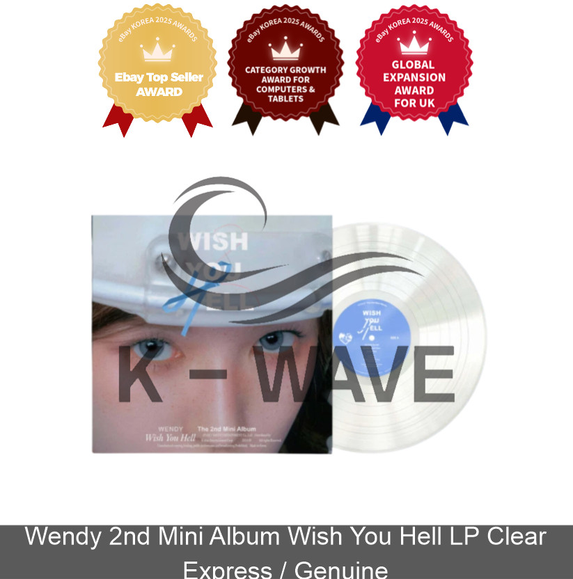 Wendy 2nd Mini Album Wish You Hell LP Clear Express / Genuine