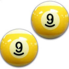 Set of 2 DJ 9 Ball #2 Nine Ball Slipmat Turntable 12