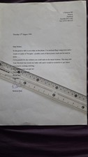Letter From Roberta Kray Re Reg Kray Song Lyrics And Thoughts Poems picture