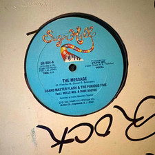 Grandmaster Flash & The Furious Five The Message Sugar Hill Vinyl Single 1982 picture