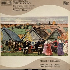 Tchaikovsky The Seasons 2LP Alexander Gauk Cherkassov Svetlanov HMV Melodiya EMI picture