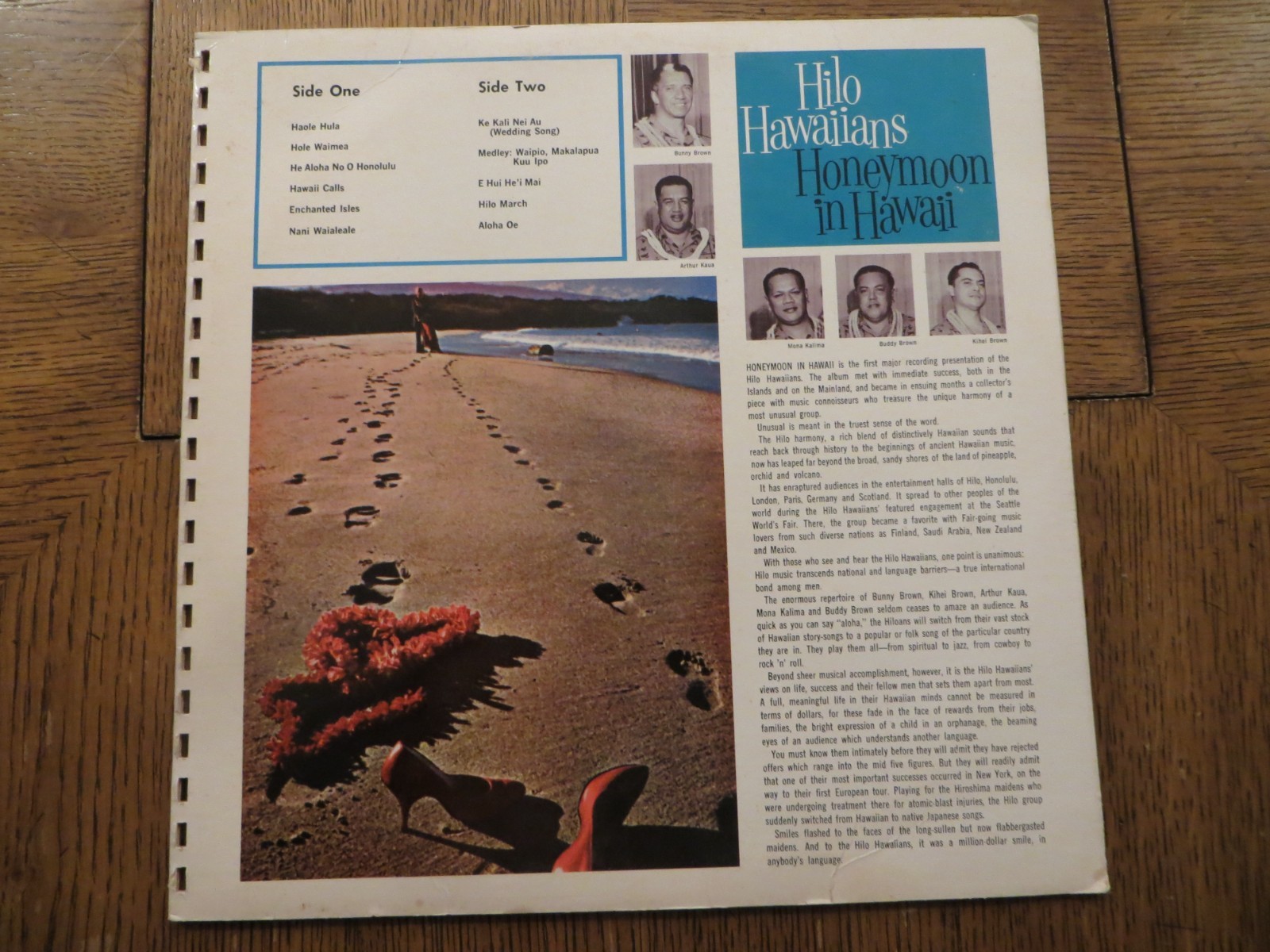 Hilo Hawaiians – Honeymoon In Hawaii - 1968 Hawaii Hosts HH 1960 Vinyl LP VG/VG
