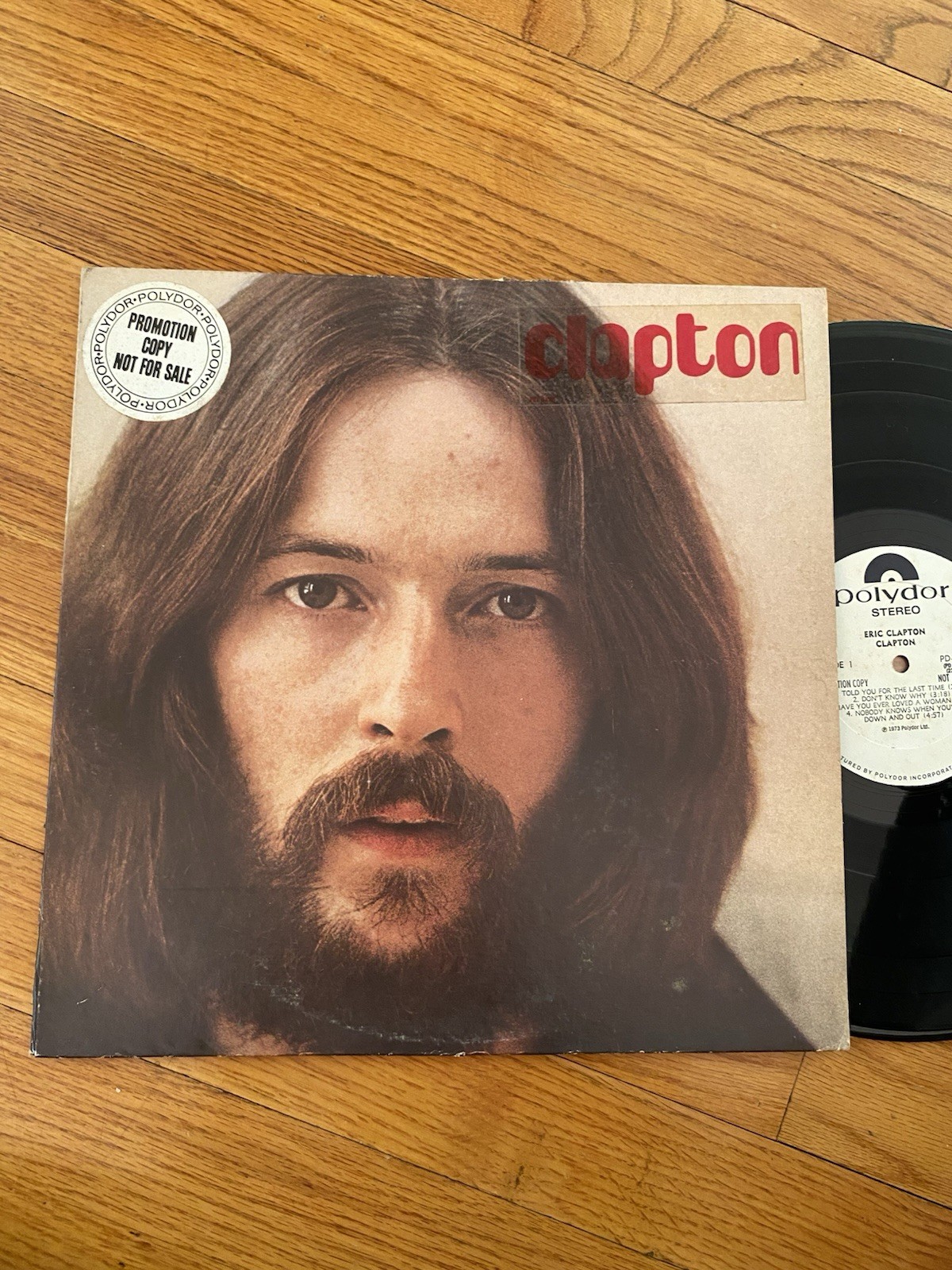 ERIC CLAPTON CLAPTON EX LP ORIG. 1973 POLYDOR WHITE PROMO MORE LPS 