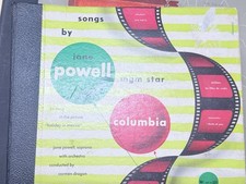 JANE POWELL Songs by MGM Star Vtg 1947 Set of 2 Columbia X-271 Rare Soprano  picture
