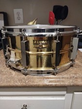 TAMA 6.5 X 14 BRASS SNARE DRUM picture