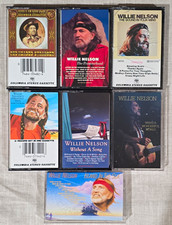 Willie Nelson Cassette Tape Lot 7 Classic Albums Outlaw Country Vintage Music picture