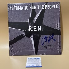 Michael Stipe Peter Signed REM Vinyl R.E.M. Automatic For The People picture