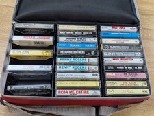 Lot of 30 Vintage Cassette Tapes Classic Rock Country Pop Michael Jackson Case picture