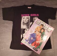 Vintage Spice Girls T-shirt Medium 1998 Spice World Tour 1998 + Gig Programme picture