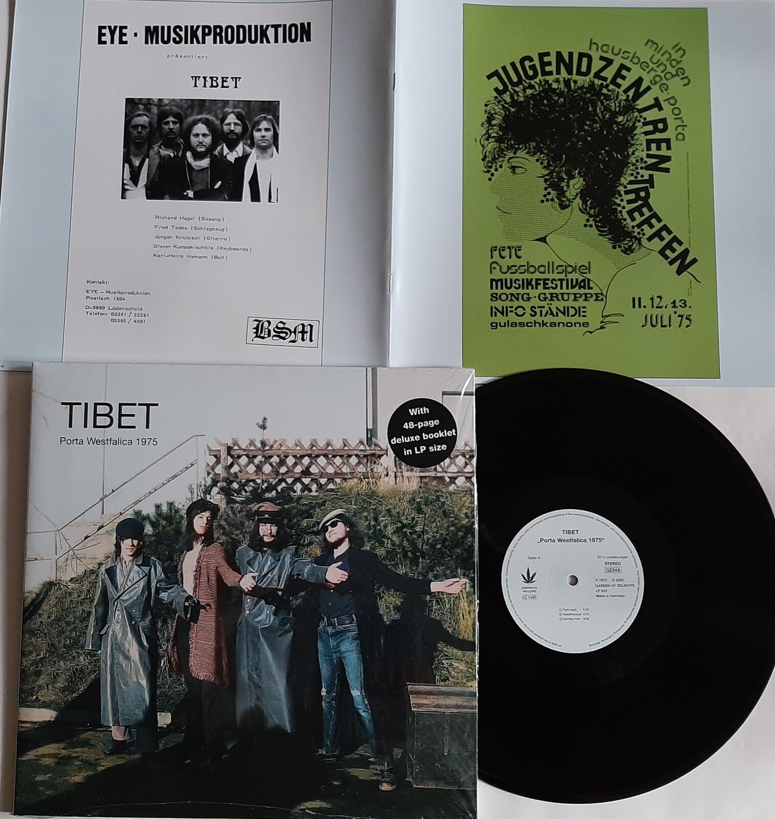 Lp TIBET Porta Westfalica 1975 (Re) Garden Of Delights - STILL SEALED
