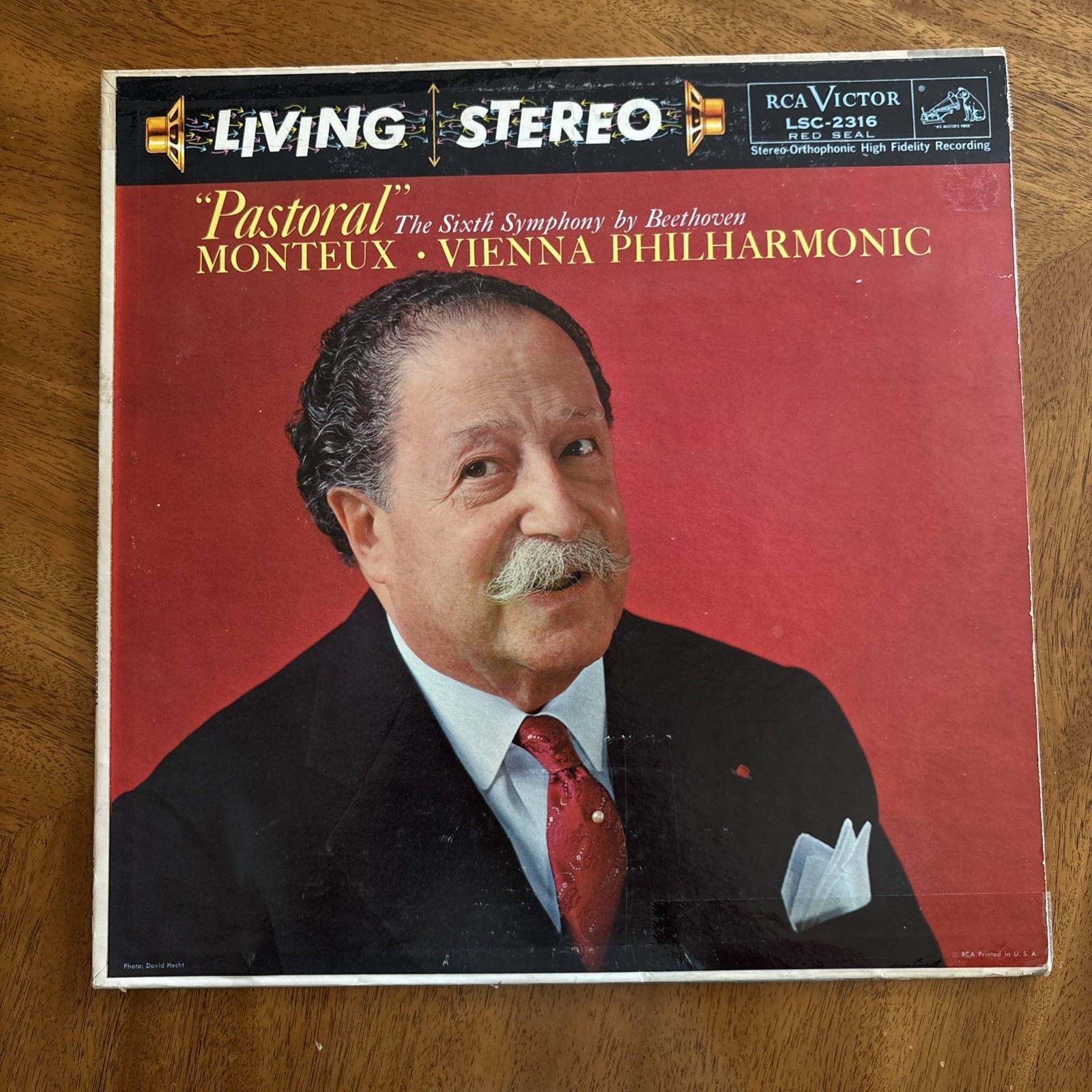 Beethoven Symphony 6 Monteux Vienna RCA Living Stereo Lp LSC-2316 VG-VG+