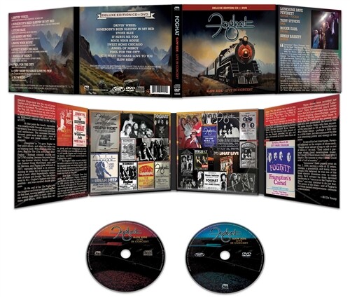 FOGHAT - SLOW RIDE LIVE IN CONCERT New Sealed CD + DVD Deluxe Edition