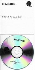 SPLENDER Save it for later TST PRESS PROMO Radio DJ CD single MINT USA 2002 picture