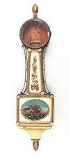 Weight driven gilt front presentation banjo clock case @ 1820s Aaron Willard picture