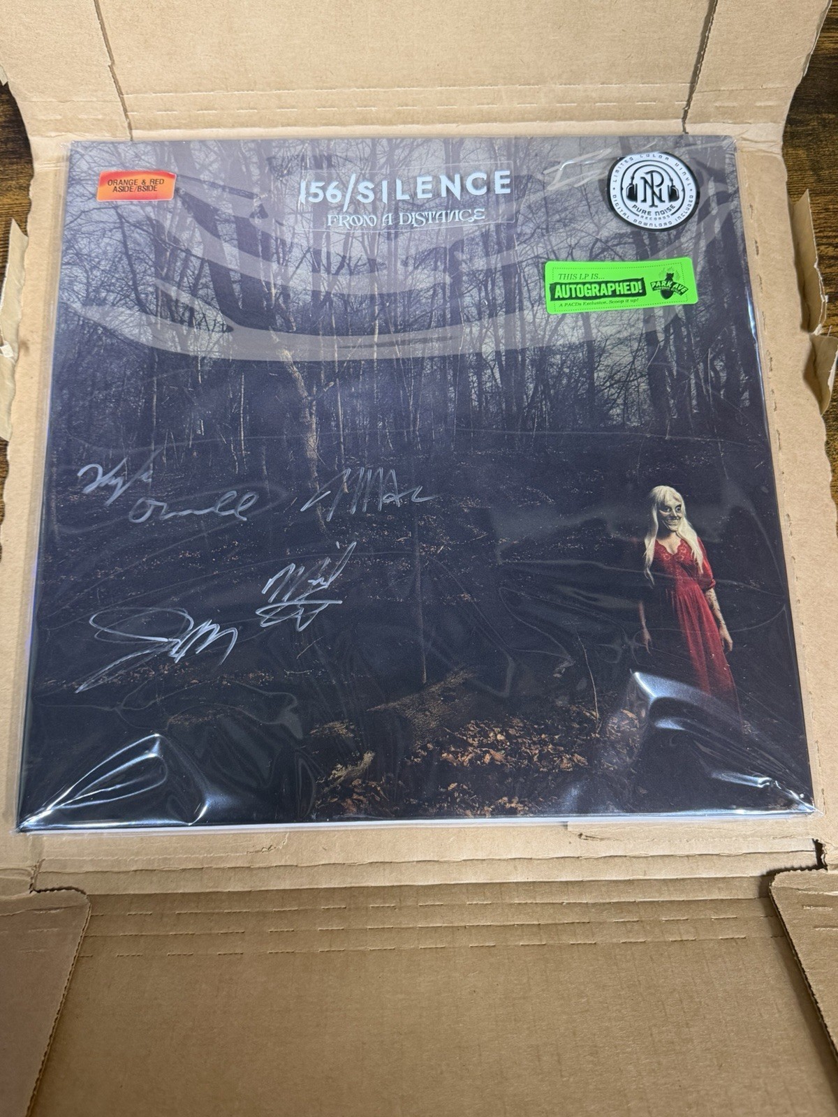156/Silence - From A Distance [Park Ave SIGNED Exclusive Orange & Red LP] Vinyl
