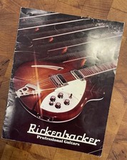 Vintage RICKENBACKER Professional Guitars 1975 Catalog, bass, 12 pages in color picture