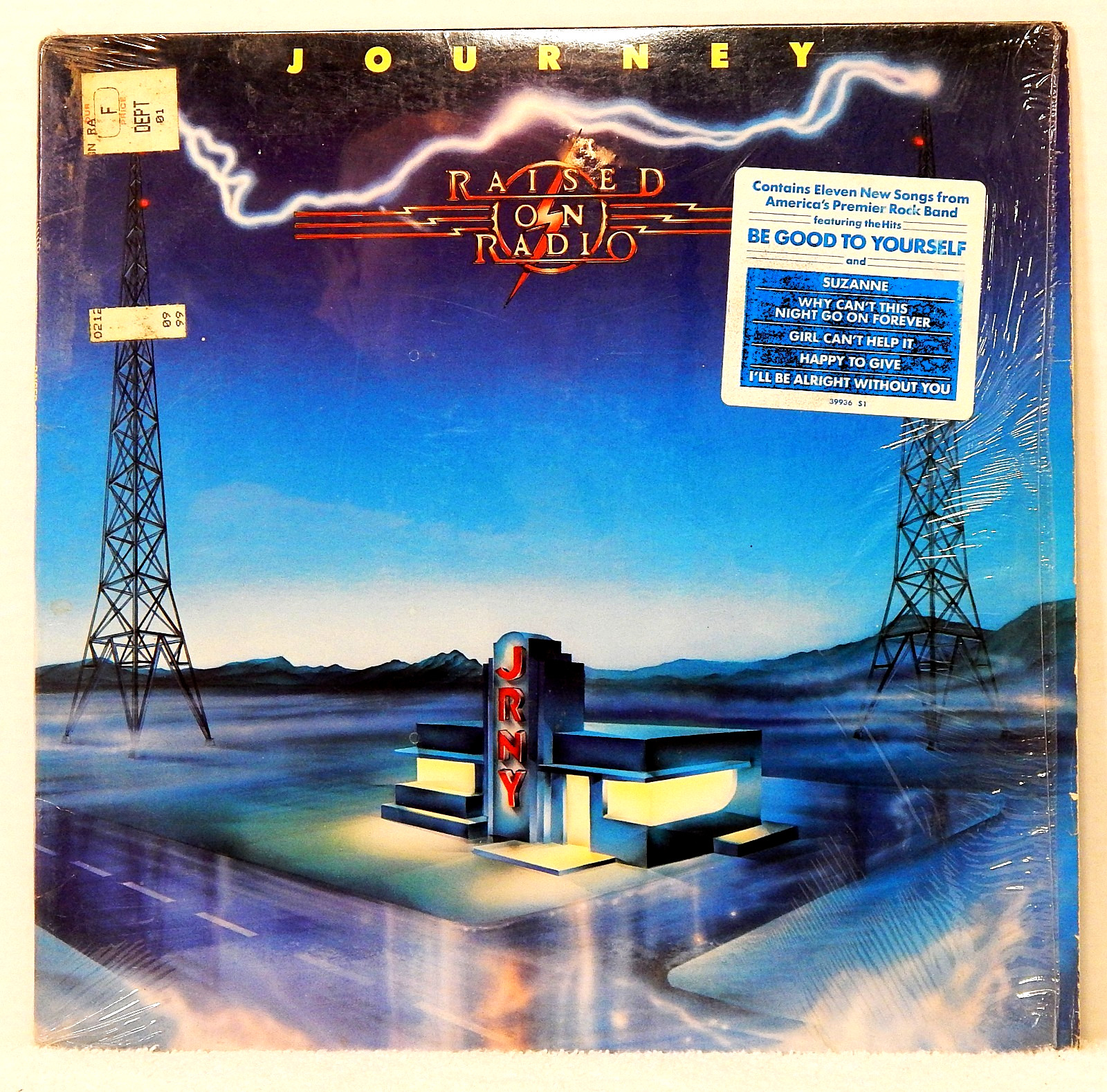 Journey–Raised On Radio-1986 Columbia Rock Vinyl LP Record Album SHRINK HYPE EX