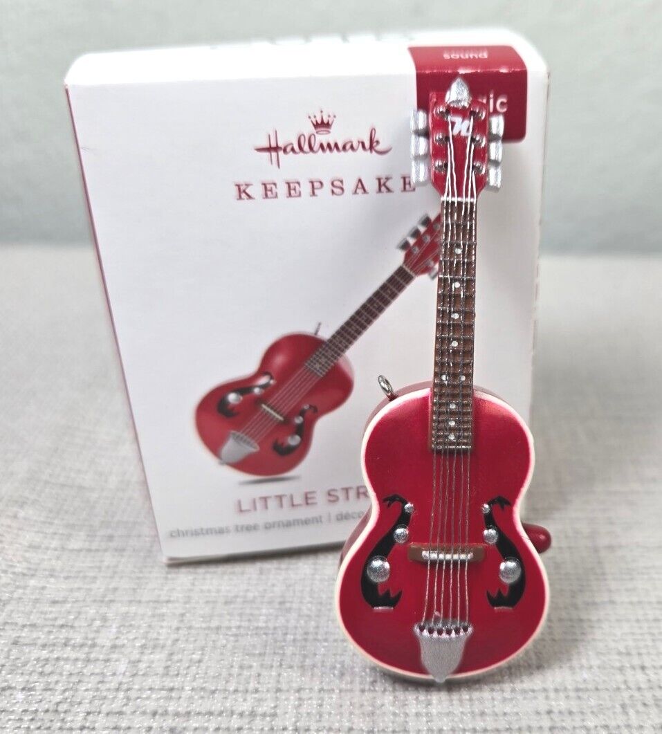 Hallmark Little Strummer Guitar Miniature Keepsake Ornament 2018
