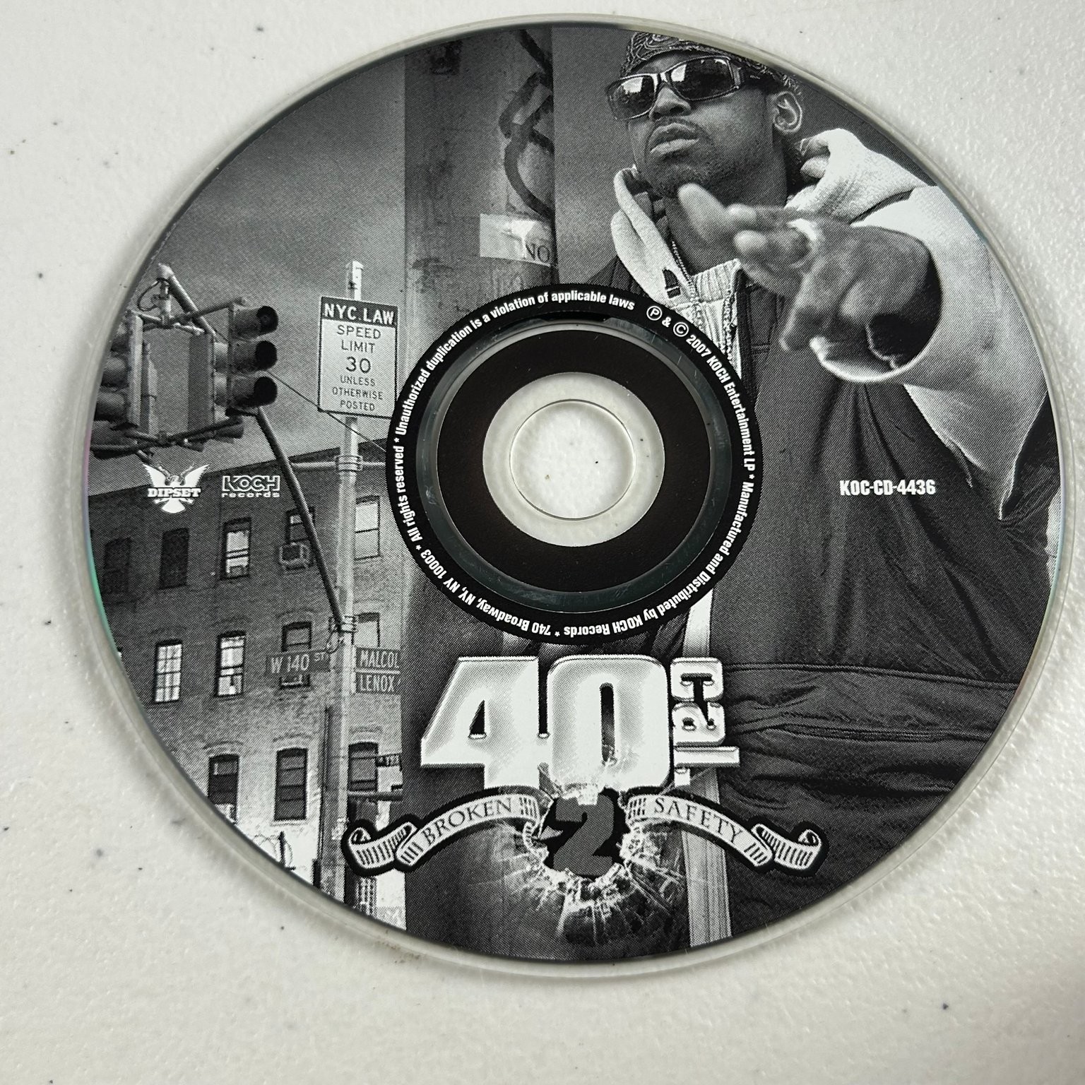40 Cal - Broken Safety 2 CD 2007 Hip Hop Koch Records Dipset