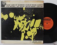 Charlie Rouse LP “Takin Care Of Business” ~ Jazzland 19 ~ DG Mono ~ SIGNED picture
