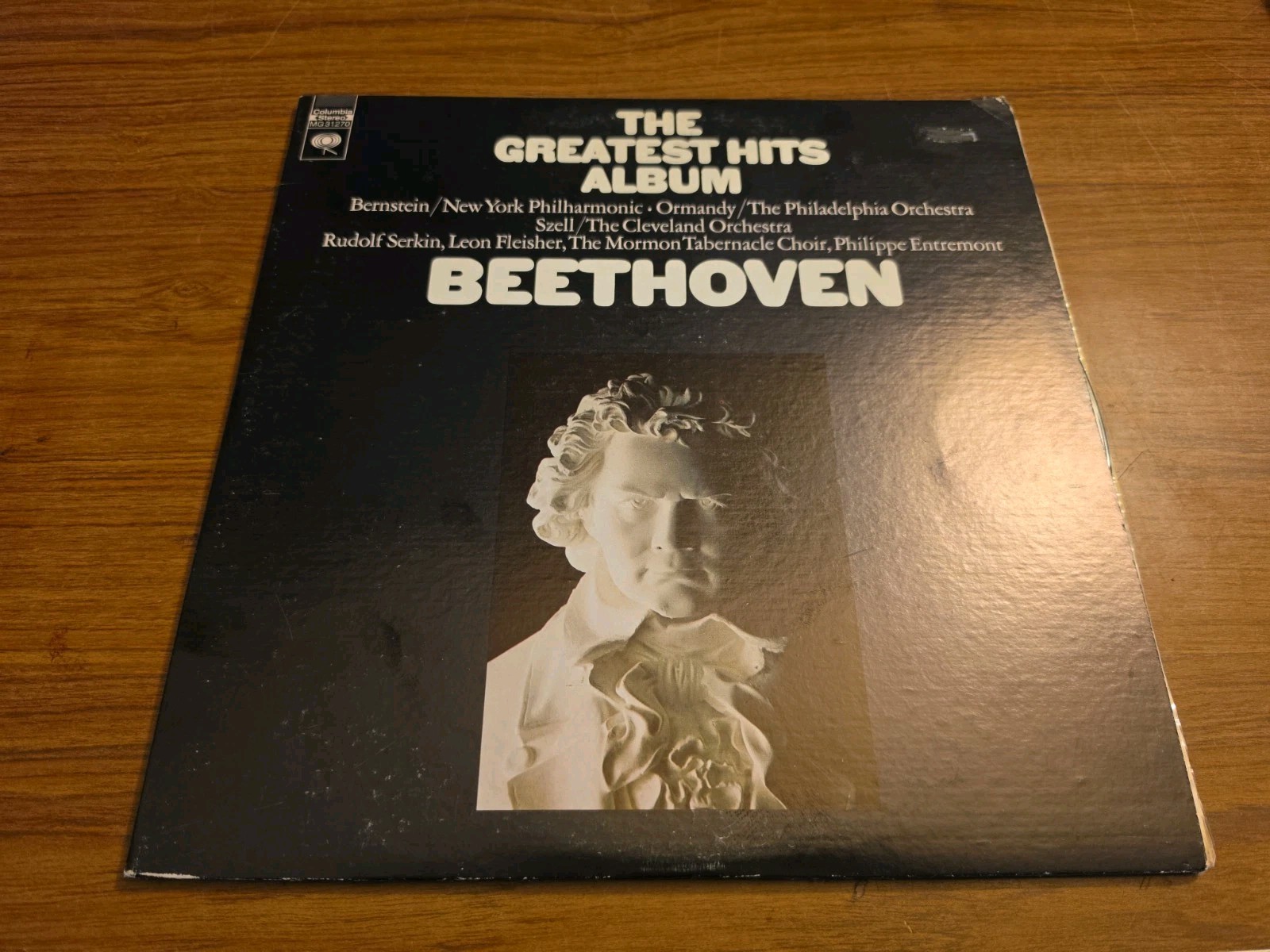 NEAT VINTAGE 1972 2 RECORD SET BEETHOVEN GREATEST HITS BERNSTEIN ORMANDY SZELL 