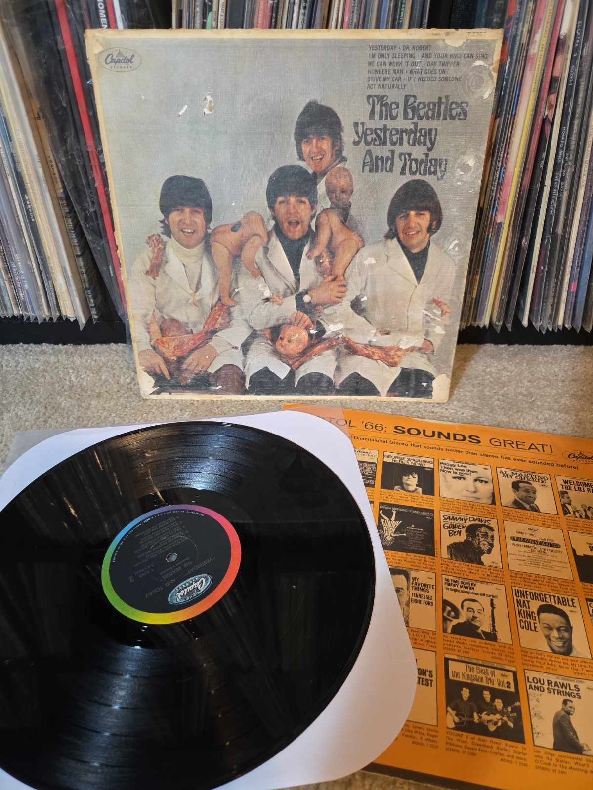 The Beatles Yesterday And Today Lp Vinyl 1966 Butcher Cover '3rd State' PEELED