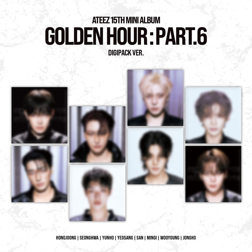 ATEEZ GOLDEN HOUR:PART.6 15th Mini Album DIGIPACK Ver/CD+P.Book+Card+Poster+GIFT