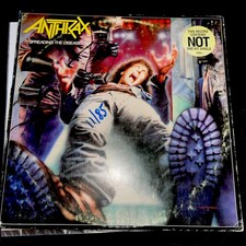 Anthrax – Spreading the Disease 1985 US Promo LP Gold Stamp + Hype Sticker picture