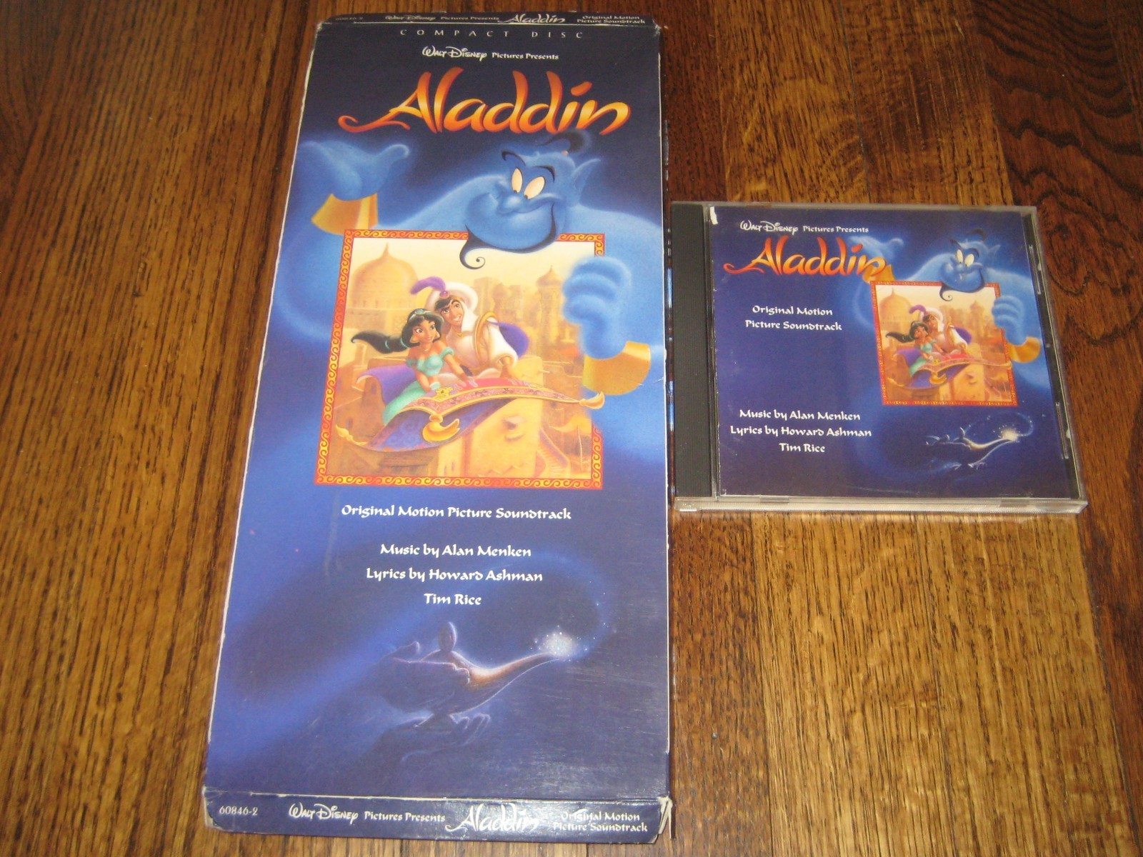 Walt Disney Alladin Soundtrack Longbox and Cd Rare  A Whole New World