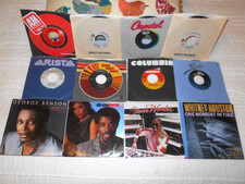 Stevie Wonder Love Light In Flight Whitney Houston One Moment In Time 45 rpm Lot picture